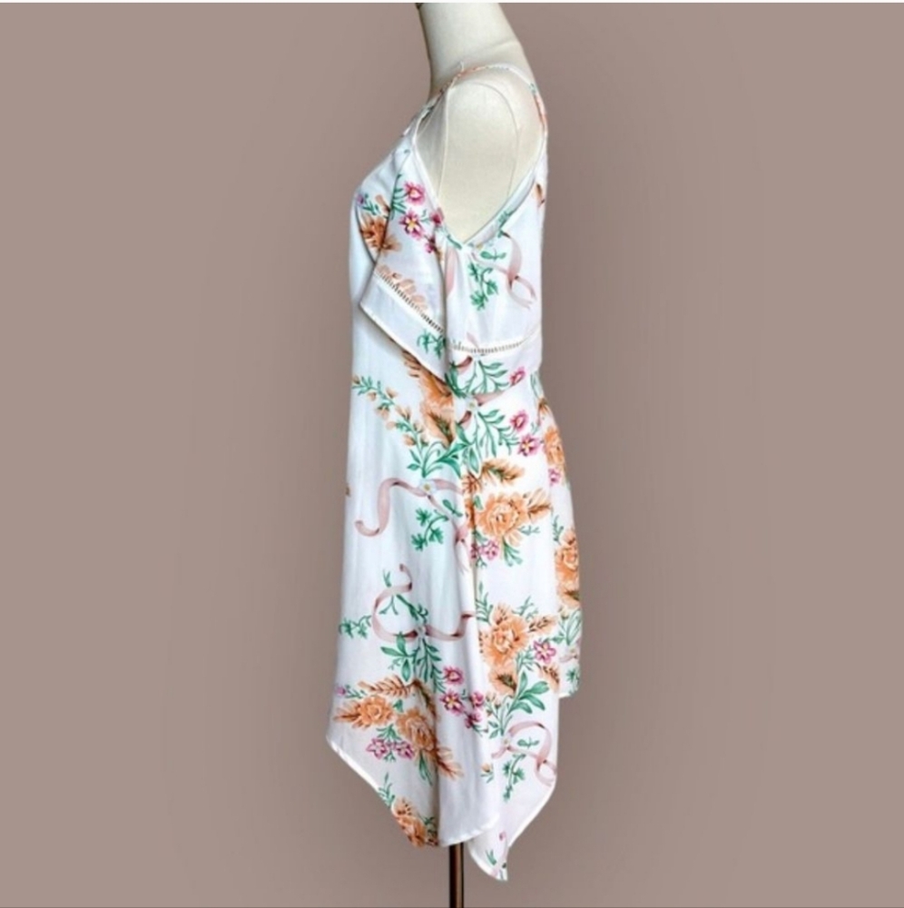 Disney Beauty and The Beast Floral Cold Shoulder Dress - Picture 5 of 11